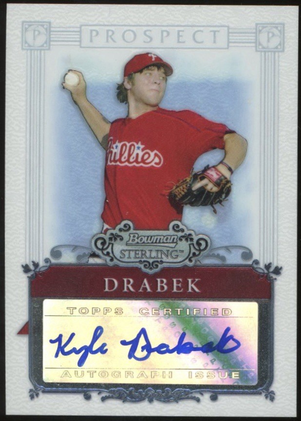 2006 Bowman Sterling Kyle Drabek Phillies #BSP-KD Autograph auto
