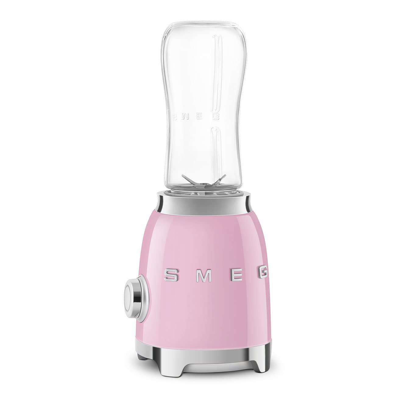 Retro Kitchen Gift - Smeg 50 s Personal Blender Pink 600ml Bottles