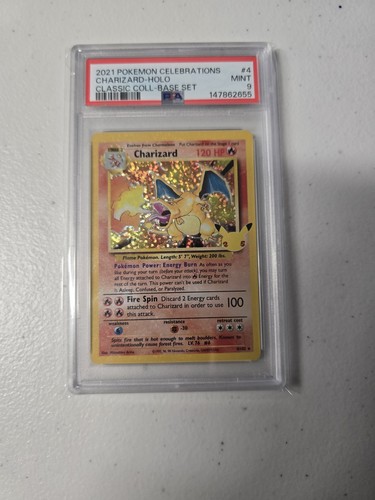 PSA 9 Charizard Holo 4/102 Pokemon Celebrations: Classic Collection 2021 ENGLISH - Bild 1 von 2