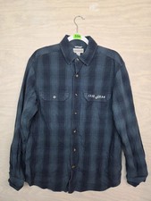 Carhartt Men's SZ M Plaid Shirt Flannel Long Sleeve Relaxed Fit Pockets Green