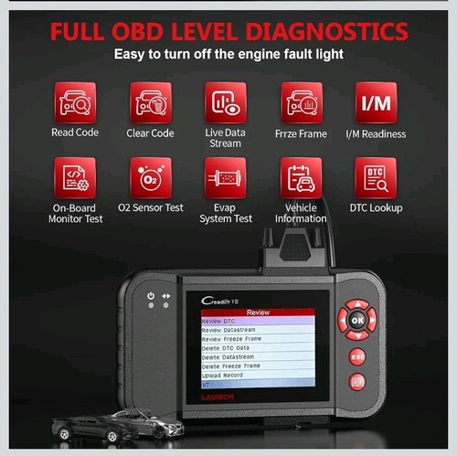 Launch Creader VIII OBDII Code Diagnostic Reader ENGINE/ABS/SRS/AT+ - Picture 5 of 19