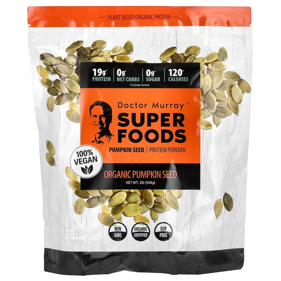 Super Foods, Organic Pumpkin Seed Protein Powder, 2 lb (908 g)