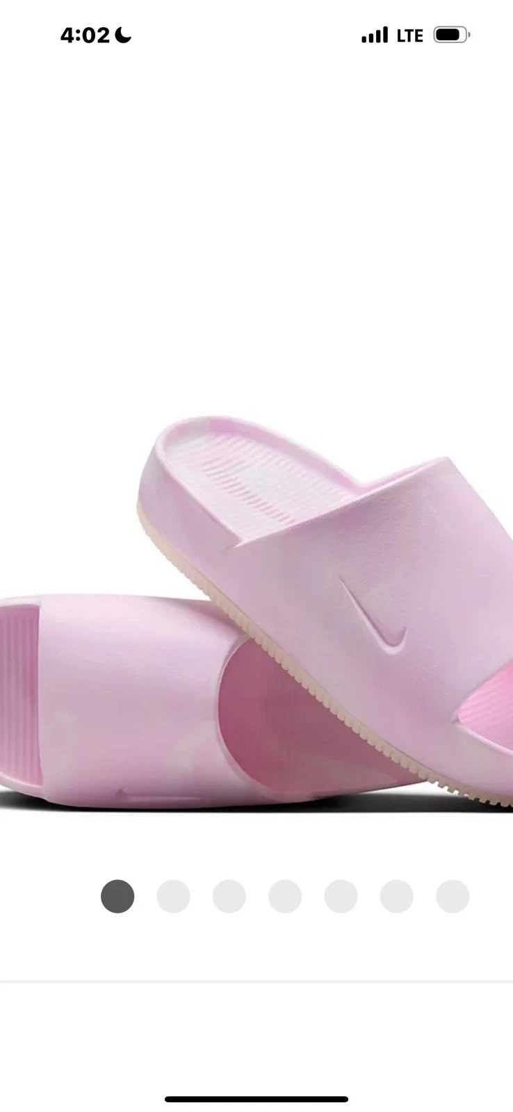TG 10 Nike Calm Sandalo Donna Slides Comfort Colore Rosa