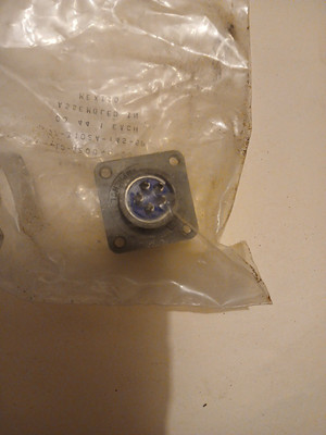 Lot of 3 Amphenol 97-3102A-20-14P Box Mount Male Circular Connector 5-Pin NOS