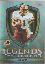 Art Monk #LOG-19 2025 Topps Chrome Washington Redskins Legends of the Gridiron R