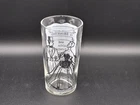 Vintage Federal Glass Bride & Groom Wedding Mixed Drink Glass, 4.75"