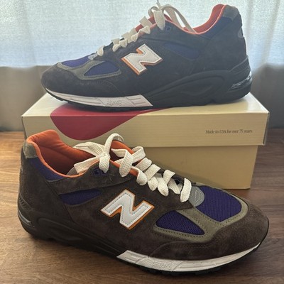 New Balance 990V2 Teddy Santis USA NBY M990BR2 Size 12 Brown Purple