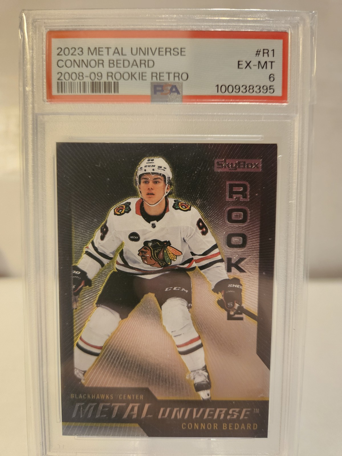 2023-24 Skybox Metal Universe - 2008-09 Rookie Retros Connor Bedard #R-1 (RC)