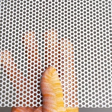 Perforated Metal Sheet - Perforated Stainless Steel Sheet, 11.8" x 11.8" Stai...