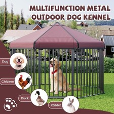 Large Heavy Duty Dog Kennel Outdoor Dog Playpen House Fence Pet Crate with Cover