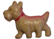 Vintage Mini Celluloid Scottish Terrier Dog Cracker Jack Prize Japan Toy 1.25"