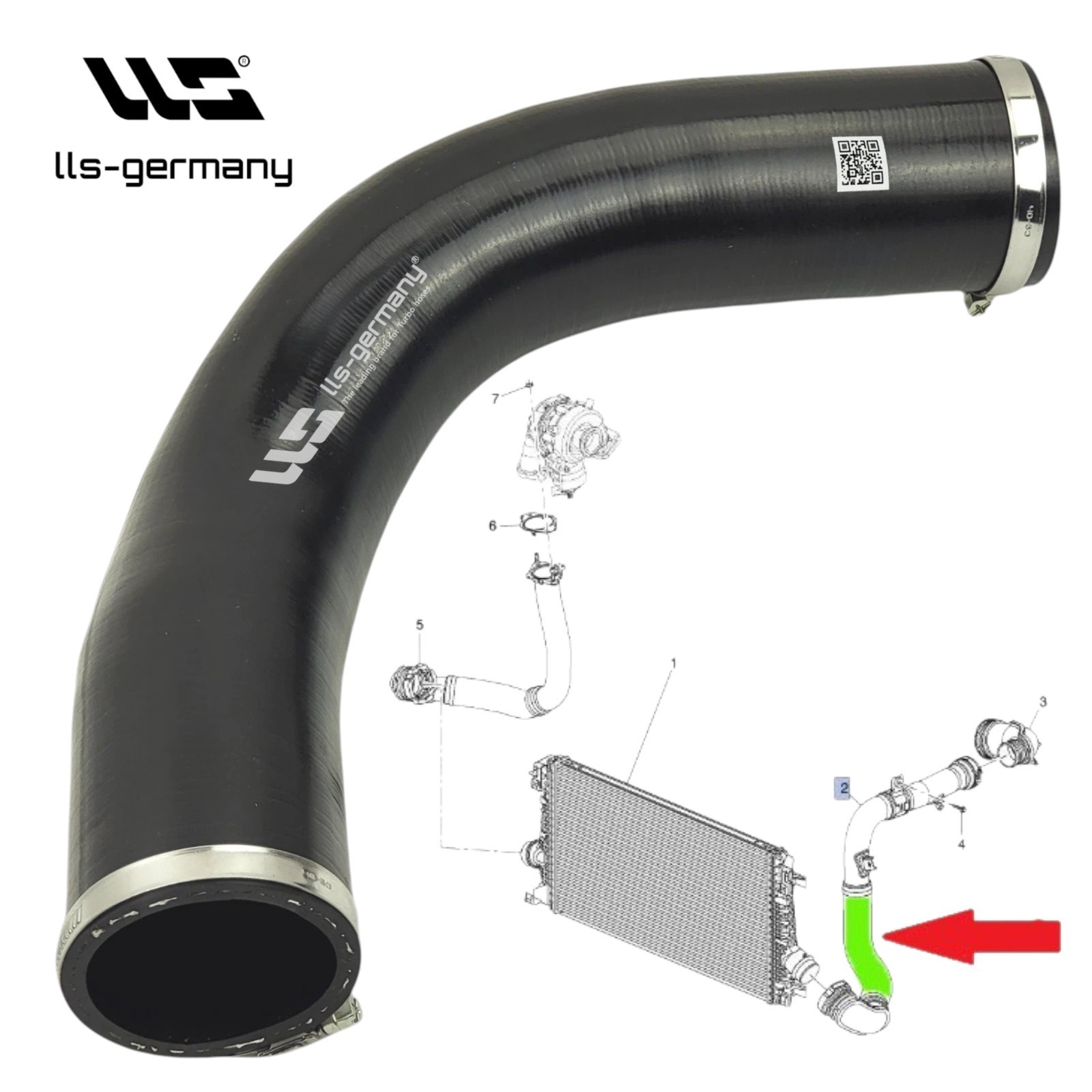 For Chevrolet Orlando 2.0 D J309 Charge Air Hose 95048394 95275281