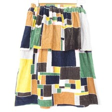 mina perhonen landscape knee-length easy skirt, size 36, multicolor Women USED