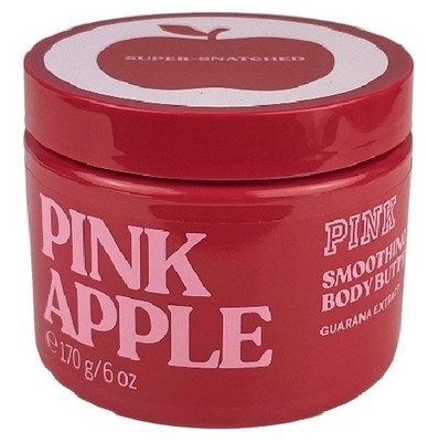VICTORIAS SECRET PINK PINK APPLE SMOOTHING BODY BUTTER w/ GUARANA 6 oz NEW