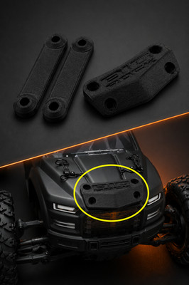 Arrma Big Rock 3S BLX Motorhaube Kratzschutzplatte, Front Body Guard Upgrade