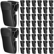 50 PCS Black Cubicle Clips, Fabric Panel Wall Hooks, Partition, Office