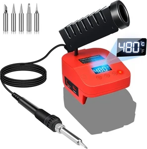 Station de fer à souder pour Milwaukee M18 18V Batterie, Kit de fer à souder sans soudure