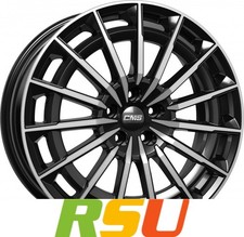 CMS C38 diamond black gloss 8x19" ET32.5 LK5 112 ML 66.5 Alufelgen 19 Zoll