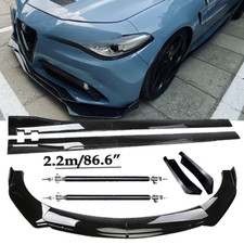 Front Bumper Lip Spoiler Kit 86.6 Car Side Skirt For Alfa Romeo Giulia T