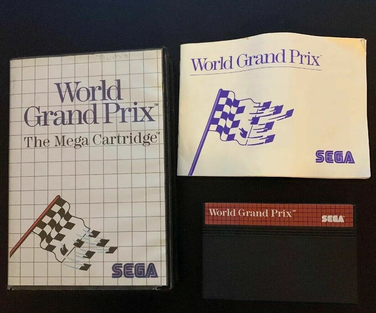 Jeu Sega Master System - World Grand Prix - Cartouche PAL - Version Anglaise - Bon état