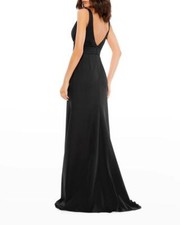 long bodycon dress near me 251P4552 Bodycon Assyemtric long sleeves Black PROM Dress main image 0