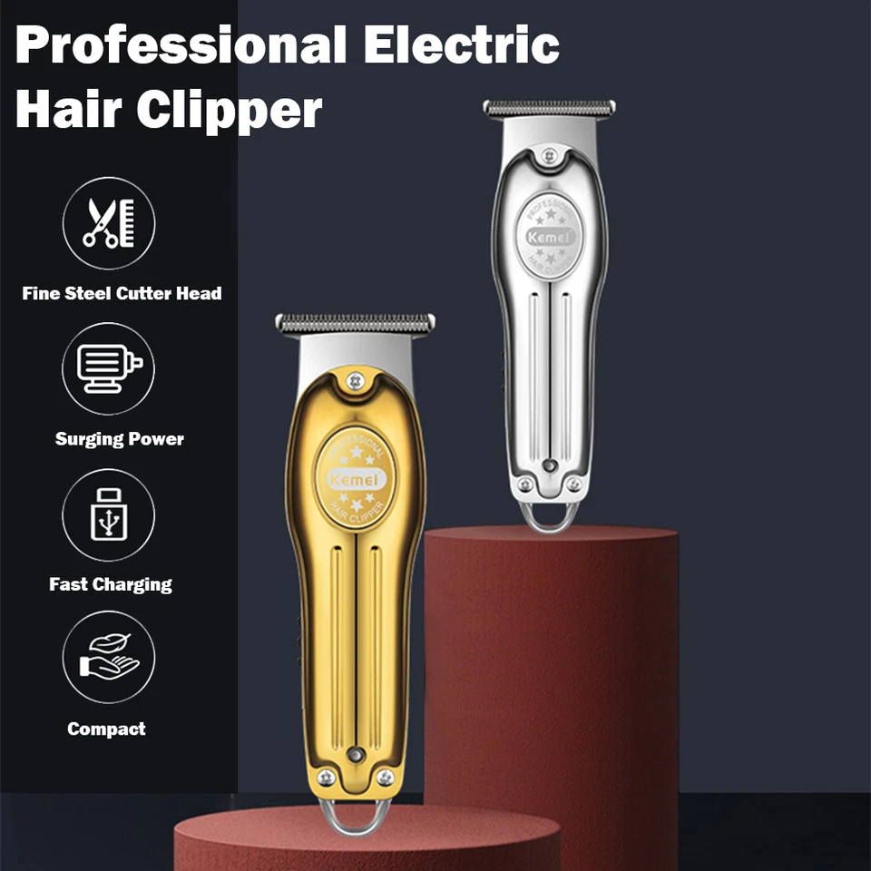 Aparador de cabelo Kemei profissional sem fio cortador barbeador máquina de corte de barba - Imagem 2 de 4