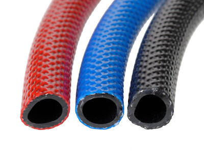 Copely CX Serie Mehrzweck verstärkter PVC Schlauch blau, schwarz & rot 30m Spulen