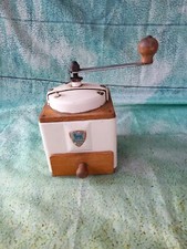 alte Kaffeemühle Peugeot Frères Holz Metall Vintage