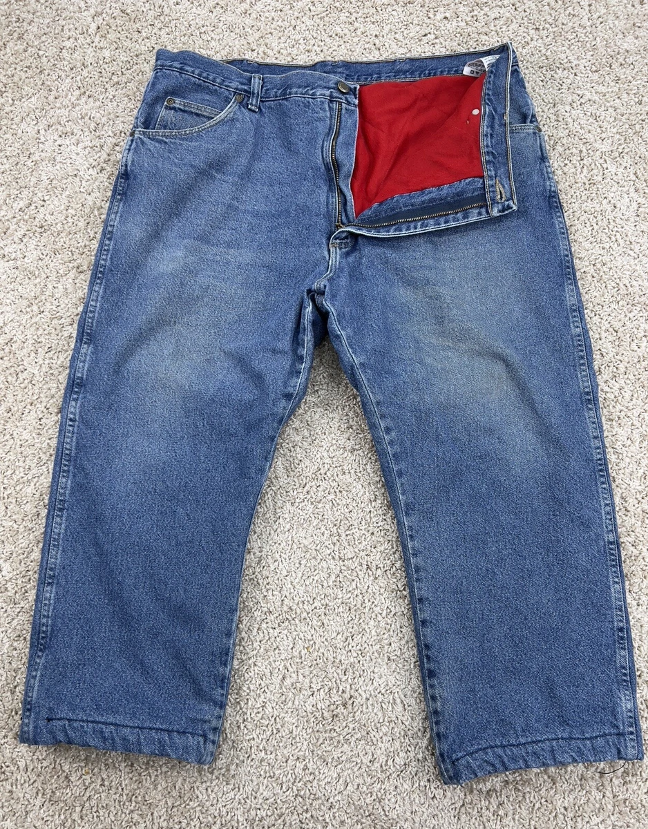 Mens wrangler cheap fleece lined jeans