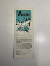 Snow White Doc 1955 Disneyland Opening Year Main Gate Map Brochure 