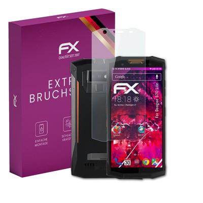 atFoliX Glasfolie für Doogee S70 Lite Displayfolie 9H Schutzpanzer