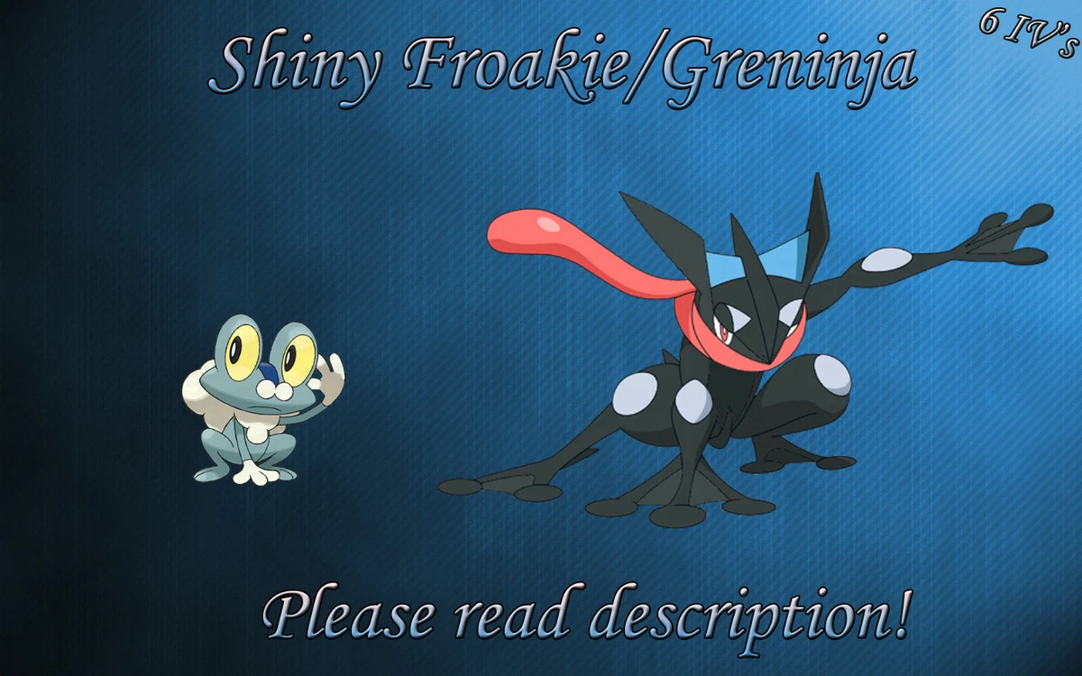 Pokémon Scarlet & Violet SHINY BUNDLE - 6IV FROAKIE FROGADIER GRENINJA - Foto 5
