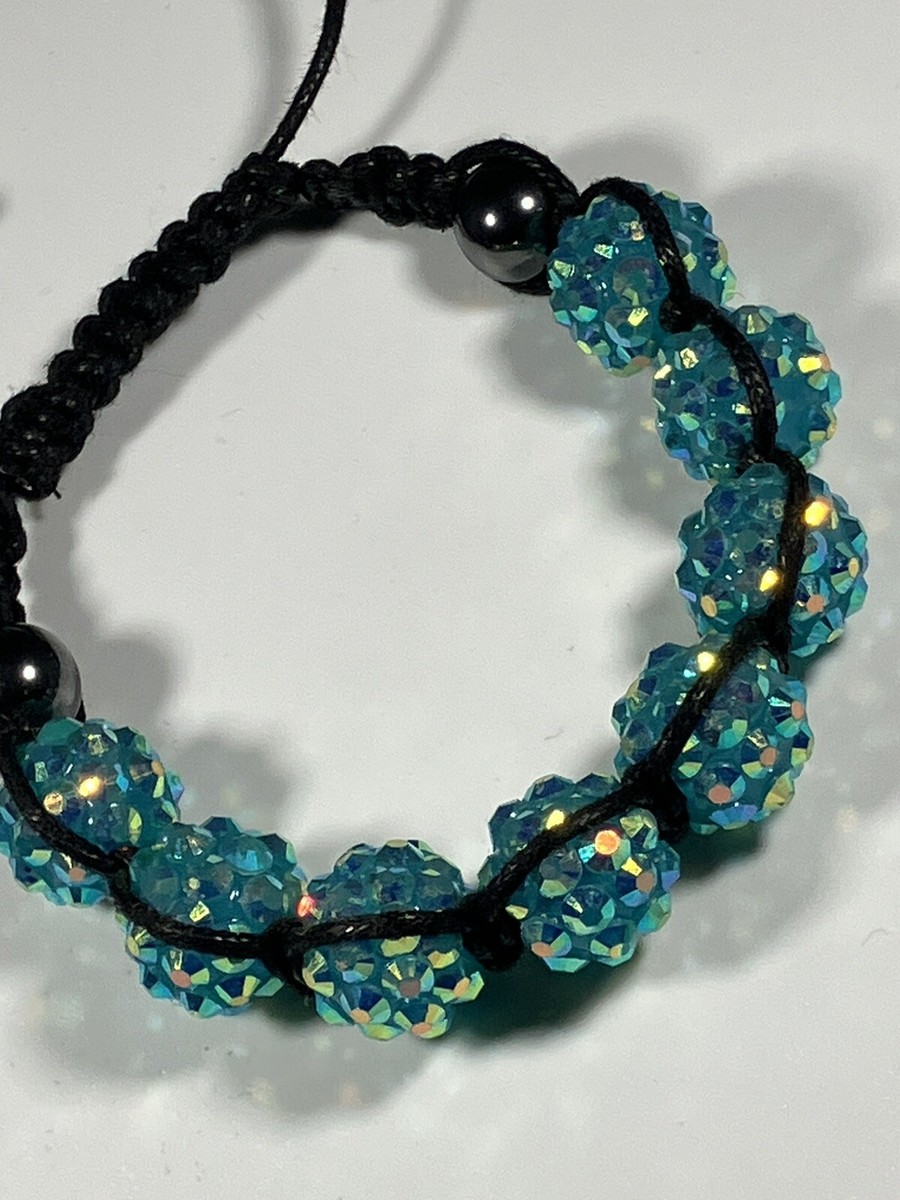 Frutiger Aero Y2k Bracelet Iridescent Sparkle Adjustable Magnetic