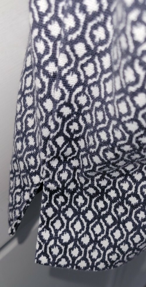 TALBOTS black White Patterned Stretch Cotton Crop… - image 5