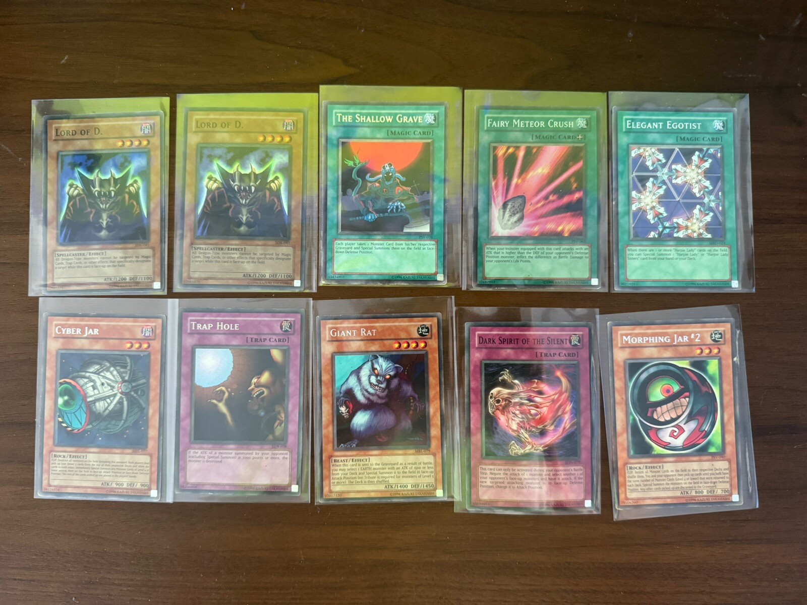 (134) Card 1996 Vintage Yu-Gi-Oh! Lot - Holos - Rates - 1st First Edition