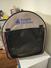 Petmate Portable Pet Home Crate Small, Khaki/Maroon 18" x 14" x 16"