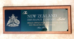 The New Zealand Insurance Company Head Office San Fran CA Wall Hanging