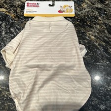 Boots And Barkley Dog/cat Tan Striped Sweatshirt Sz Small