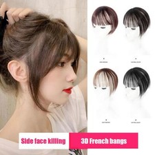 Invisible Seamless Thin Hair Topper Hairpiece Cover Bangs Up 3D Baldness L D2P3