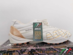 SCARPE CALCETTO AGLA UOMO FANTHOM AIR OUTDOOR BIANCO WHITE ANTI-SHOCK PELLE | eBay