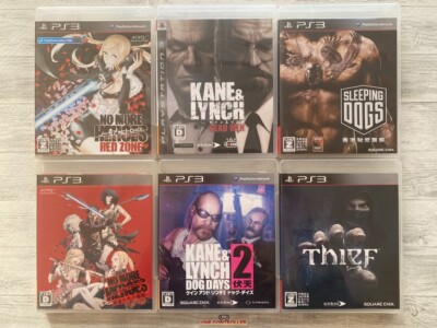 SONY PS3 No More Heroes & Kane & Lynch & Sleeping Dogs & Thief set from Japan
