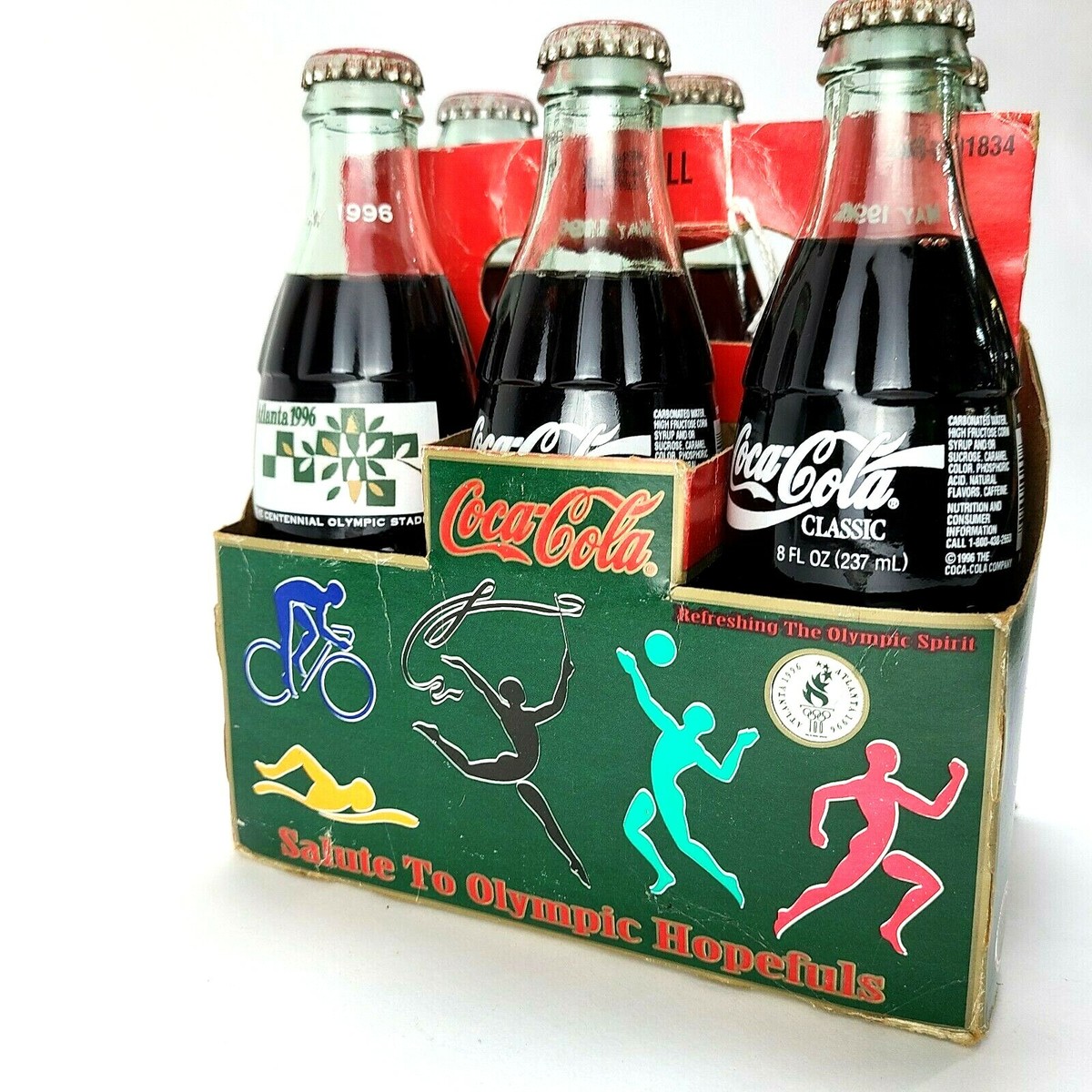 Coca-Cola Commemorative 1996 Atlanta Olympic Hopefuls, six-pack