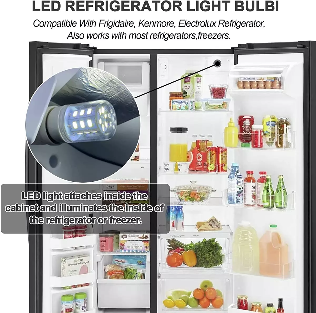 5304511738 3.5w Refrigerator Light Bulb for Frigidaire Electrolux