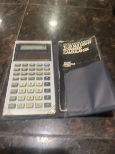 Vintage Texas Instruments TI-30 SLR Light Powered Calculator W/Manual ...
