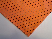 Dog Bandana/Scarf Tie On, Halloween, Orange, Black, Dots, XS, S, M, L, XL