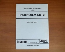 GEM The Performer 2 Rhythm Unit Original Service Manual Schematic Diagram Schematic