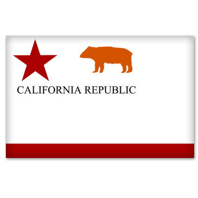 Autoaufkleber California First Bear Flag K679 Sticker-12cm