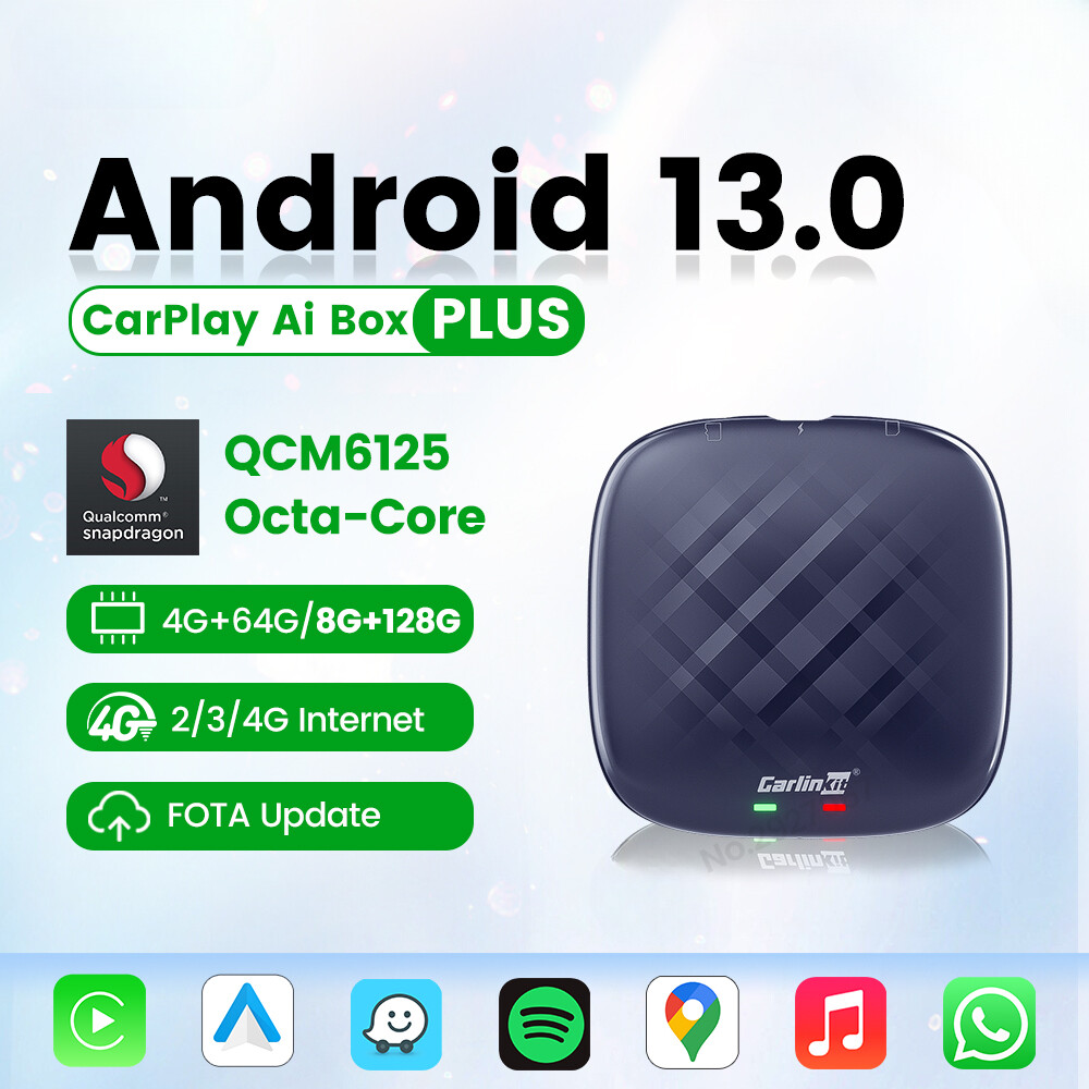 CarPlay Ai TV Box Android 13 QCM6125 Wireless Android Auto | eBay