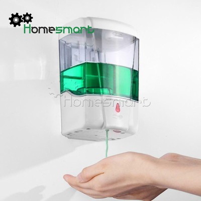 700ML Hands Free Automatic IR Touchless Soap Liquid Dispenser Wall Mount AHS