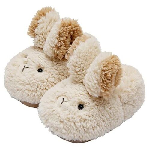Caistre Toddler Slippers Girl Kids Bunny Cute House 13-13.5 Little Kid White